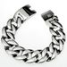 24mm Breet Moud Männer Edelstahl Kubanesch Bordüreenarmband B156_voghion.com
