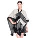 Hairball cape cape cape jacquard loose knit cardigan plaid cape coat for women_voghion.com