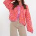 Women's Leopard Print Knit Cardigan – Retro Tie-Front Open Sweater Coat (Black, Green, Orange, Khaki, Burgundy)_voghion.com