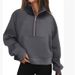 Women's Half-Zip Fleece Hoodie With Raglan Sleeves - Customizable Embroidery & Heat Transfer Options, Casual Streetwear, Loose Fit, Short Length_voghion.com