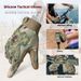 Guanti tattici, touch screen mimetico per tutte le dita, silicone per foratura addensato, antiscivolo anti-collisione per esterni_voghion.com