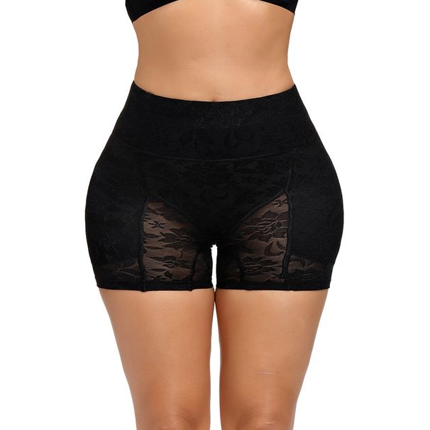 Lace High Waist Boxer Buttock Boob Byxor, Höfter, Vaddering, Booty Booster, Boob Booster, Integrerad svampdyna, falska rumpor, Höfthöjande byxor_voghion.com