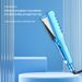 New Model And Curler Dual-use Curling Iron Blue Straightener Hair Styling Tool_voghion.com
