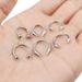 1 pz. Anelli per setto nasale con punta, in acciaio chirurgico 16G, piercing verticale a forma di morso di serpente, per donne e uomini, 8 mm/10 mm._voghion.com