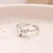Hot sales Fashion ring with multifunctional bow, open adjustable alloy niche simple and cute ring, women's jewelry accessories_voghion.com