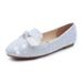 Mutter & Kinder Mädchen weichen sohlen leder schuhe 2024 Koreanische sommer pailletten kleid prinzessin schuhe bowknot flachen sohlen kinder der loafers großhandel_voghion.com