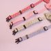 Collier réglable pour chien et chat avec nœud à carreaux et cravate mignonne_voghion.com