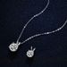 Collana con ciondolo in moissanite in argento Tancise Personality, regalo classico per le feste da donna_voghion.com