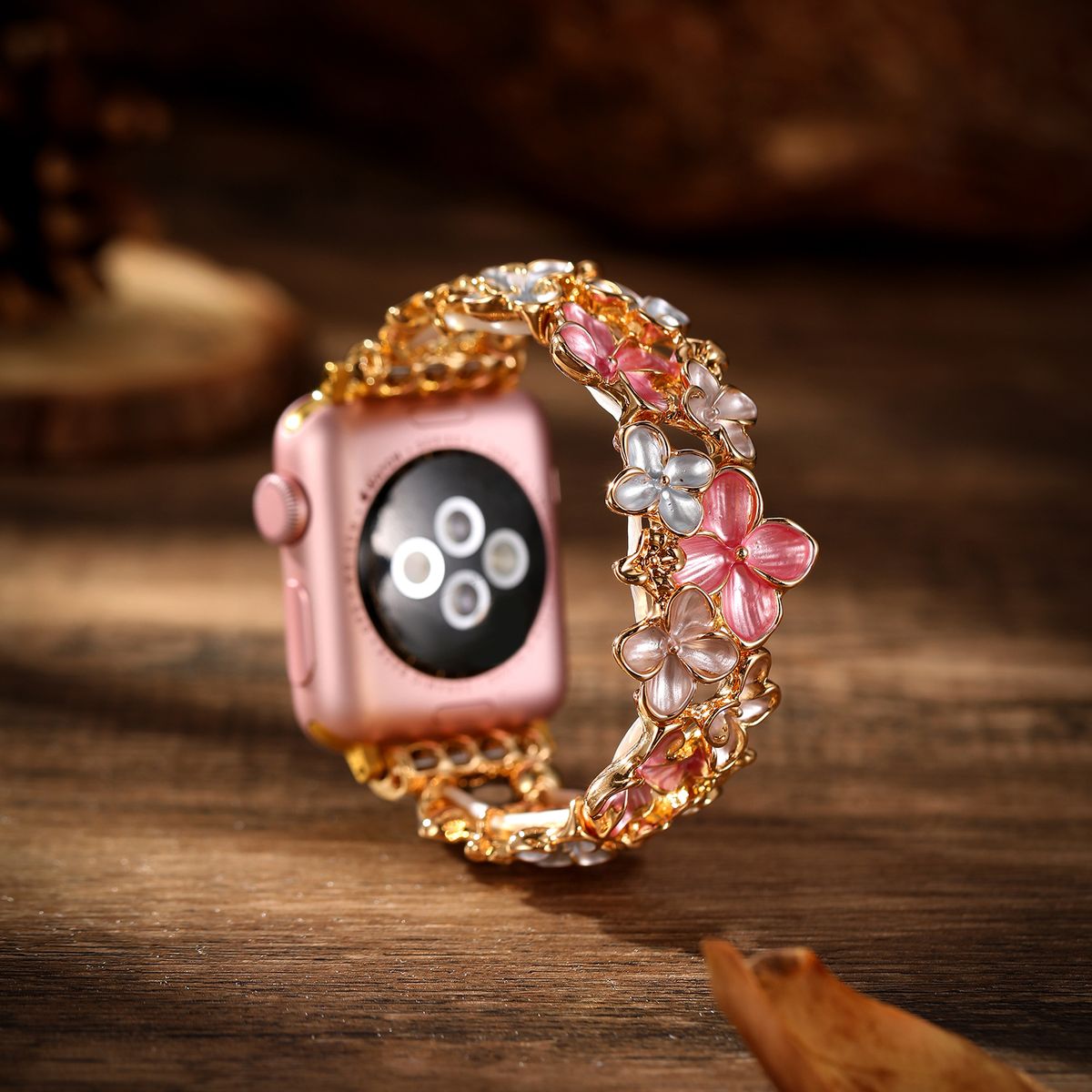 Iwatch Strap Se Cinturino elastico colorato con fiori per Iwatch Watch Strap Se Braccialetto alla moda da donna_voghion.com