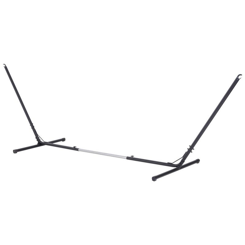Portable Hammock Stand With Adjustable Steel Stand, Portable And Heavy Duty For Indoor Outdoor Use, Black_voghion.com
