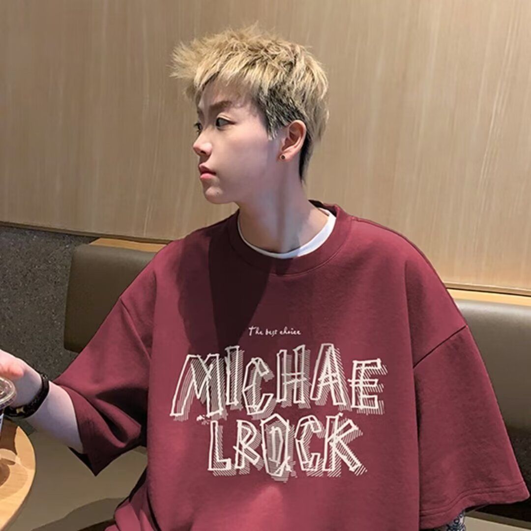 Langarm-T-Shirt für Herren, modisches, besticktes Kurzarm-Oberteil mit Rundhalsausschnitt, Herbstjacke, Basishemd_voghion.com