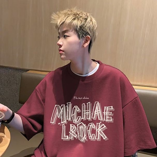 Langarm-T-Shirt für Herren, modisches, besticktes Kurzarm-Oberteil mit Rundhalsausschnitt, Herbstjacke, Basishemd_voghion.com