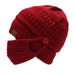 Same Style Label Warm Thickened Non-Fleece Knitted Without Ponytail With Pom-Pom Yarn Hat_voghion.com