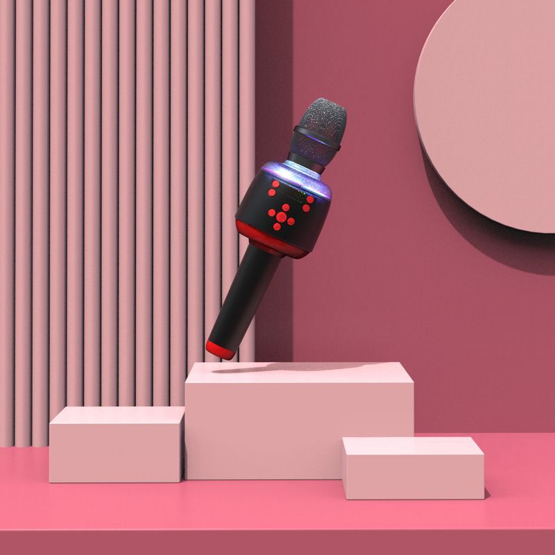 New Cross-border Mobile Phone Wireless Bluetooth Microphone Speaker Integrated KGB Condenser Microphone_voghion.com