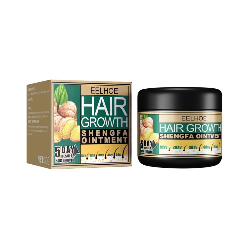 EELHOE Ingwer-Creme für dickes Haar, dickes Haar, Tiefenreinigung, glattes Haar, Reparatur, Creme für trockenes und krauses Haar_voghion.com