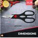 Heavy Duty Multi-Purpose Kitchen Scissors, Food Scissors, Sharp Scissors With Nutcrackers, Bottle Opener, Can Opener, Vegetable Cutting Scissors, Chopping Scissors, Multi-Purpose Utensil Gadgets_voghion.com