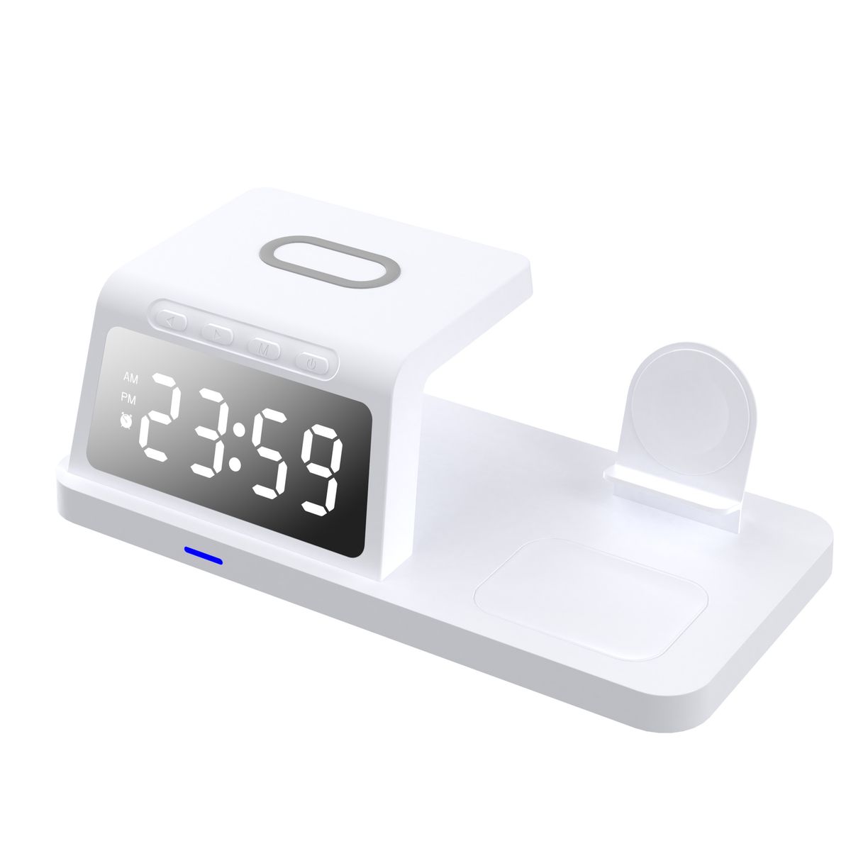 New Private Model Mobile Phone Wireless Charger Multi Function Fast Charging 15W Clock Alarm Watch Earphone Wireless Charging_voghion.com