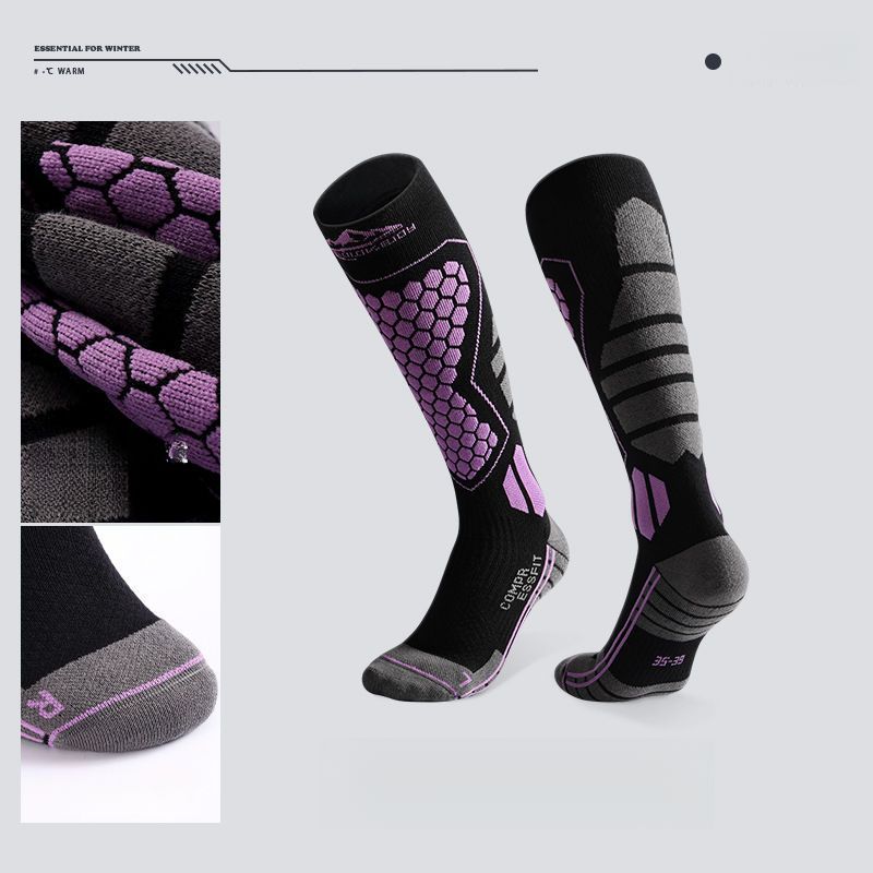 Ski Tube Winter Warm Thickened Long Women Professional Cycling Climbing Running Socks Hiking Outdoor_voghion.com