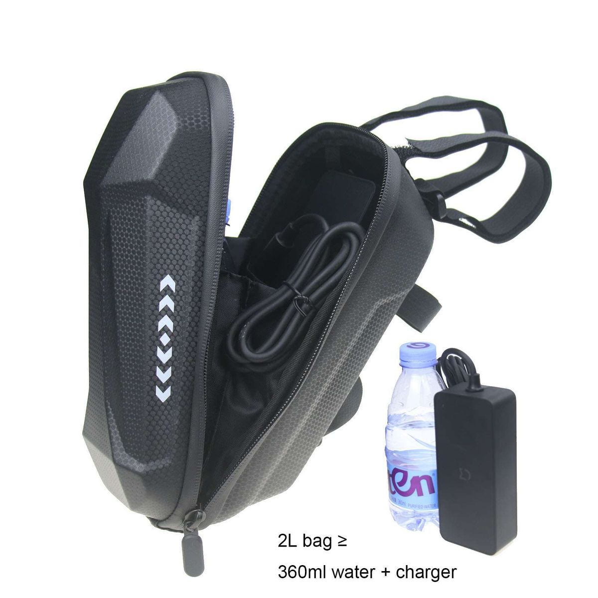 Scooter 2L Charger Storage Bag Car First Bag Folding Bicycle Handlebar Bag Balance Car EVA Hard Shell Front Bag_voghion.com
