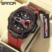 Men's Sporty Digital Analog Watch With Luminous Display, Waterproof, Light Luxury Design For Outdoor Activities Waterproof Electronic Watch_voghion.com