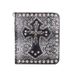Men's Wallet Wallet Skull Snake Men's Bag Cross Rivet Punk Wallet_voghion.com