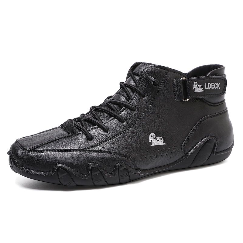 LDECK Grandes Chaussures de Sport et de Loisirs pour Hommes et Femmes Octopus Bottes Martin Montantes en Cuir Véritable à Couche de Tête_voghion.com