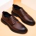 Top Layer Pure Cowhide Lace Up Soft Sole With Good Breathability Quality Casual Black Spring 2025 Men's Leather Shoes_voghion.com