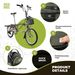 ROCKBROS Borsa anteriore per bici pieghevole, borsa portaoggetti per manubrio della bicicletta, capacità 1,8 l_voghion.com