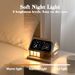 2025 New Villa House White Noise Bedside Lamp 15W Wireless Charging Adjustable Brightness Bedroom Plug In Night Light_voghion.com