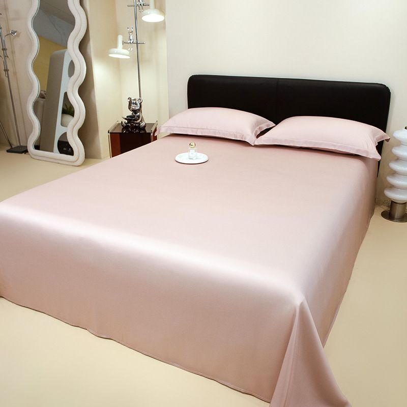 Home Textile Genuine 60 Count Lenzing Tencel Mattress Cover Single Sheet Silky Skin Friendly Solid Color Lyocell Bed Sheet Summer Sleeping Bed Cover_voghion.com