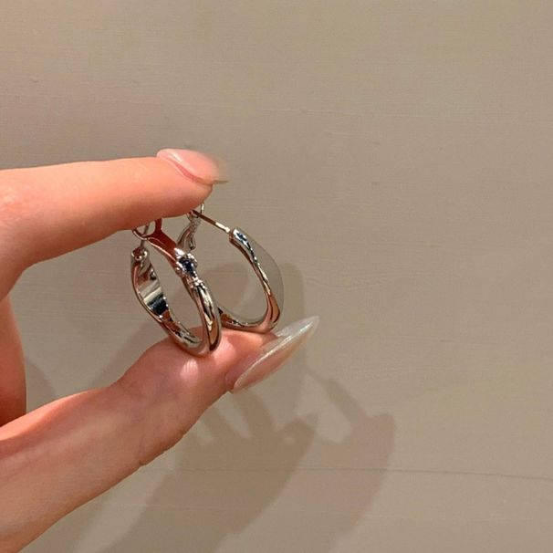 Ins Cold Style Hoop Earrings 2025 New Small Niche Design Sense High-end Studs Ear Accessories For Women_voghion.com