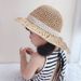 Bébé paille enfants mince fille plage garçons herbe tricoté filles pêcheur chapeau marée d'été_voghion.com