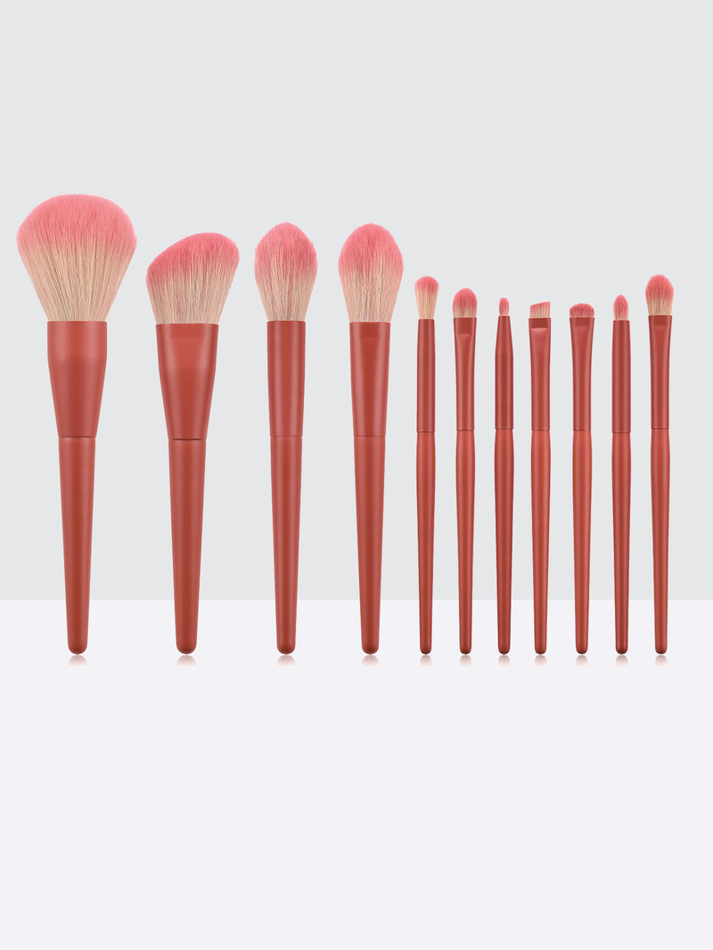 Set di 11 pennelli per trucco professionali di alta qualità viola medio_voghion.com