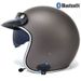 Retro 3/4 Motorcycle Helmet With Bluetooth – Lightweight ABS Shell, Detachable Mask & Vintage Styling For Men & Women (S-XXL)_voghion.com