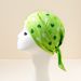LazyZoom Polyester Green St. Patrick's Day Square Clover Headscarf Outdoor Cycling Mask Triangle Scarf 55cm_voghion.com