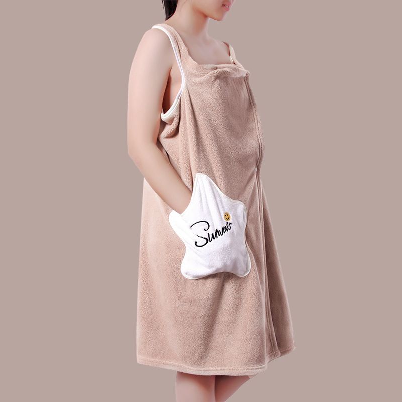 Soft Touch Micro Fleece Hooded Bathrobe Plush Long Spa Robe Absorbent Bathrobe_voghion.com