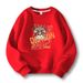 Dragon Red Parent-Child Outfit Long Sleeve Year Thickened Sweatshirt New Year's Day Activity Wear Performance Costume_voghion.com