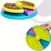 Pet Slow Three-Layer Fun Puzzle Rotating Anti-Choking Cat Dog Bowl Feeder_voghion.com