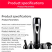 4-in-1 Electric Shaver Set, USB Rechargeable Wet & Dry Full Body Hair Removal Tool_voghion.com