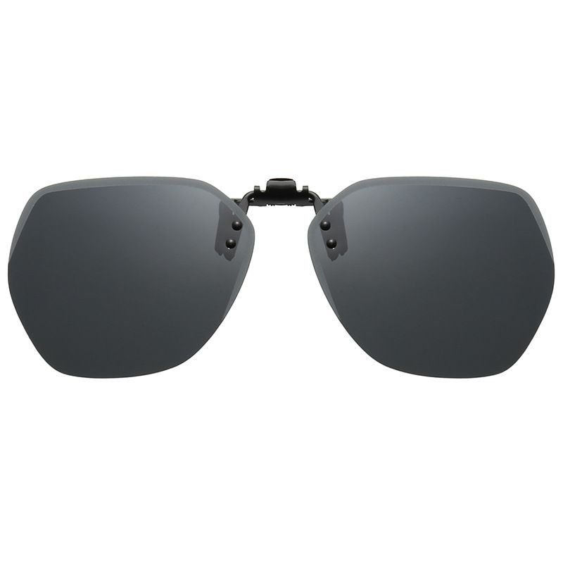 New Polygonal Polarizing Clips Sunglasses Clips Men's And Women's Day And Night Myopia Sunglasses Color-changing Glasses_voghion.com
