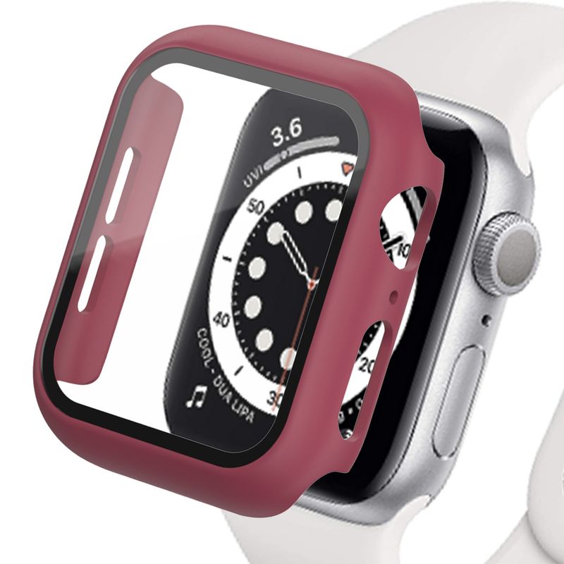 Glass+Case for Apple Watch Ultra 49mm 45mm 44mm 41mm 40mm Accessories PC Screen Protector Cover iwatch Series_voghion.com