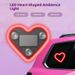 Solar Powered No Wiring LED Heart Triangle Window Wireless Neon Light Glowing C-Pillar Atmosphere Car Interior_voghion.com