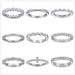 Ensemble de bagues minimalistes en argent sterling S925 avec zircons (empilables)_voghion.com