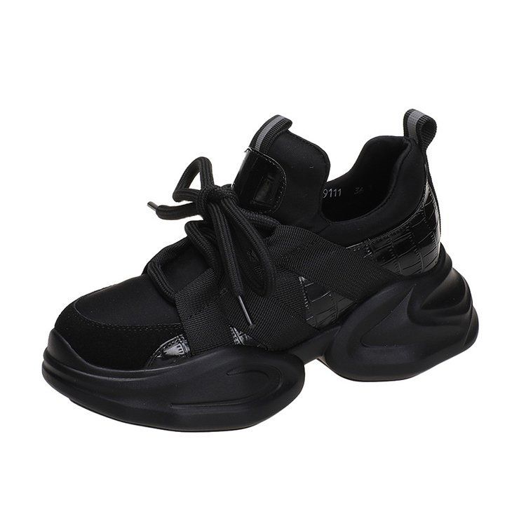 Minimalist White Dad Shoes - Elevated Platform Sneakers (All-Day Comfort, Slip-Resistant, True To Size)​_voghion.com