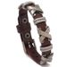 X Rivet Punk Dark Rock Adjustable For Men And Women Couples 4 Colors Cowhide Bracelet_voghion.com