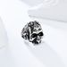 Anello in acciaio al titanio con testa di teschio in stile retrò, massone, anello da uomo, personalità dominante, gioielli per la mano_voghion.com