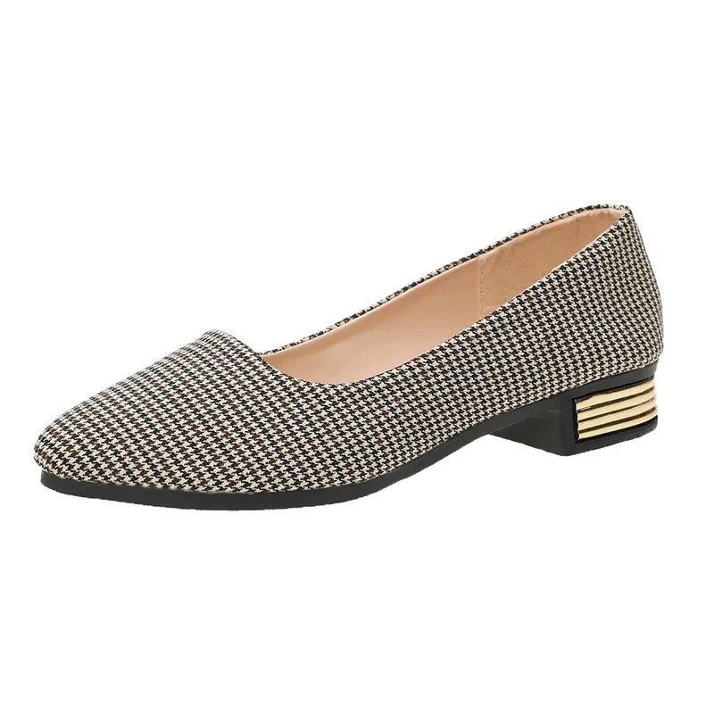 Mercury Sprig Ad Autum 2023 Casual Shallow-mouthed Wome's New Korea Versio Poited Flat-soled Low-heeled Tsutsu Shoes_voghion.com