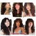 Synthetic Clip-in New Wigs For Women Small Curly High Temperature Wire Headpieces Fluffy Short Curly Hair_voghion.com