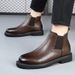 Glide High-End Genuine Leather Boots For Men, Autumn And Winter Pointed Toe British Martin High-Top Ankle Boots, Suit_voghion.com