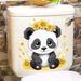 Toilet cartoon panda PVC N1835 toilet decoration wall sticker_voghion.com